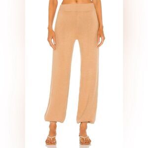 Song of Style Pawnie Blousson Pants in Camel Size SMALL Sweater Joggers Pull-on